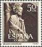 Spain - 1953 - Compostela Holy Year - 50 CTS - Castaño - Compostela, Holy, Year - Edifil 1130 - Santiago Portico de la Gloria - 0